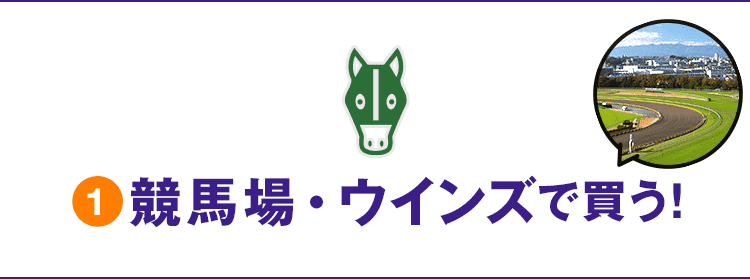 競馬場・ウインズで買う！